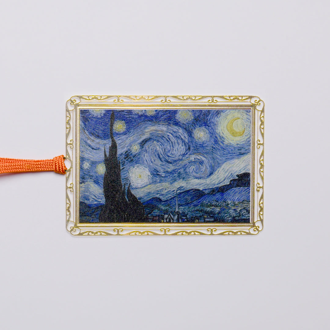ブロッターアート OMマーク クラシック希少図版 コレクションに デザインブックマーク 絵画デザイン「星月夜」 – iware - 磐余