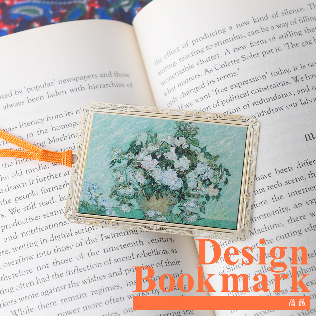 デザインブックマーク 絵画デザイン「薔薇」