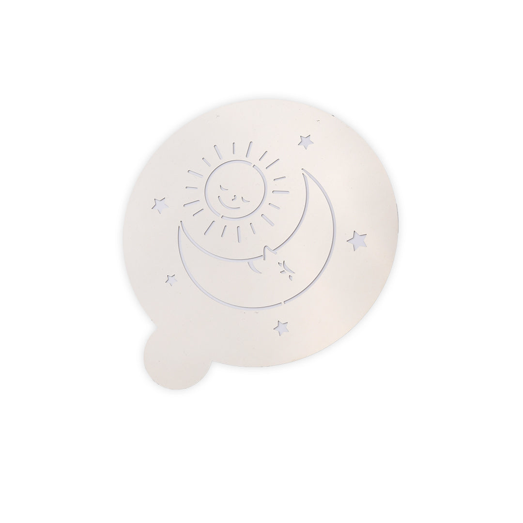 ラテアートステンシル「moon&sun」