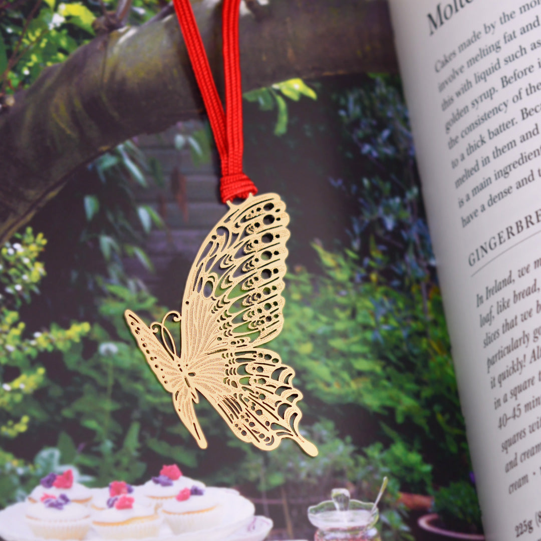 金のしおり「蝶」