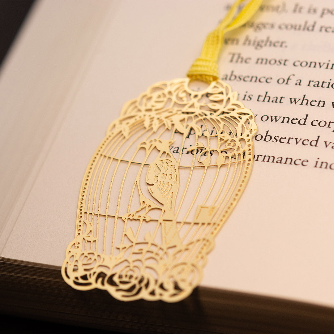 金のしおり「鳥かご」