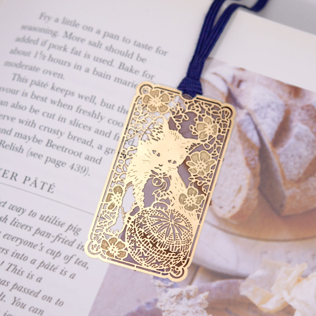 金のしおり「ネコ」