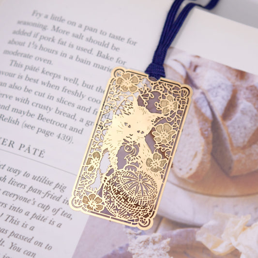 金のしおり「ネコ」