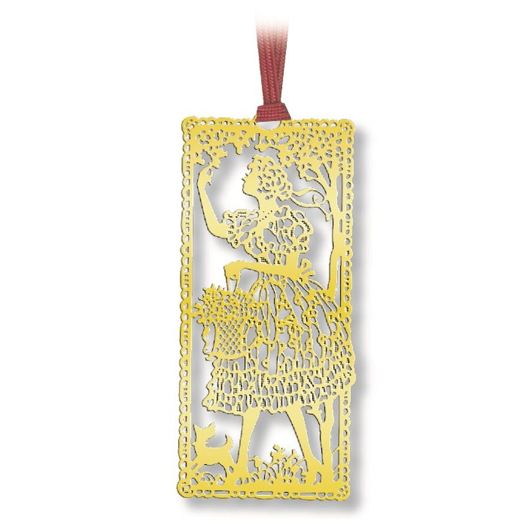 金のしおり「花摘む乙女」