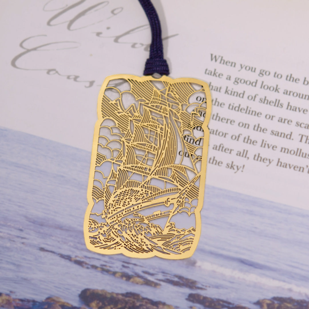 金のしおり「帆船A」