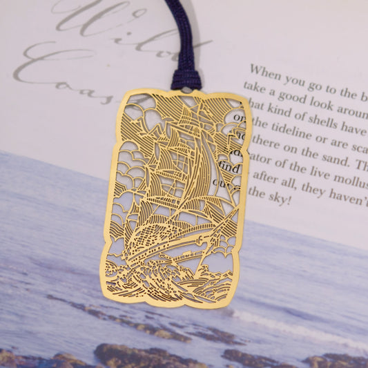 金のしおり「帆船A」