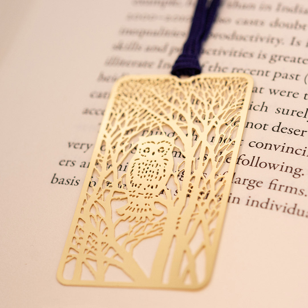 金のしおり「フクロウ」