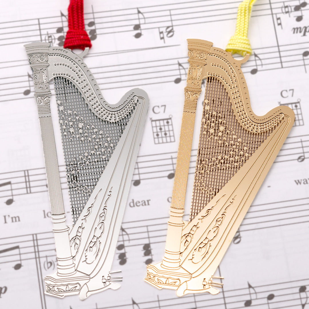 金のしおり「ハープ」