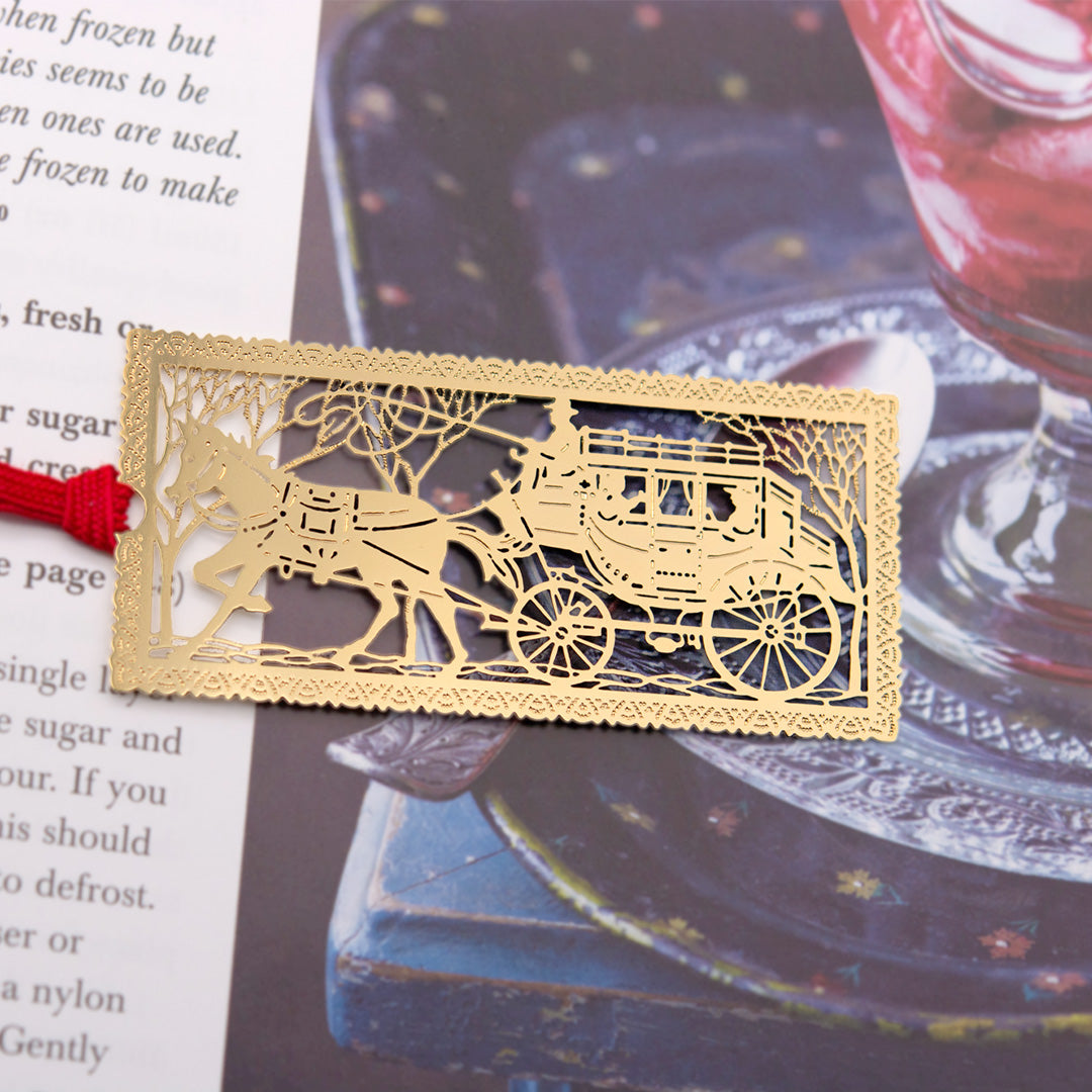 金のしおり「馬車」