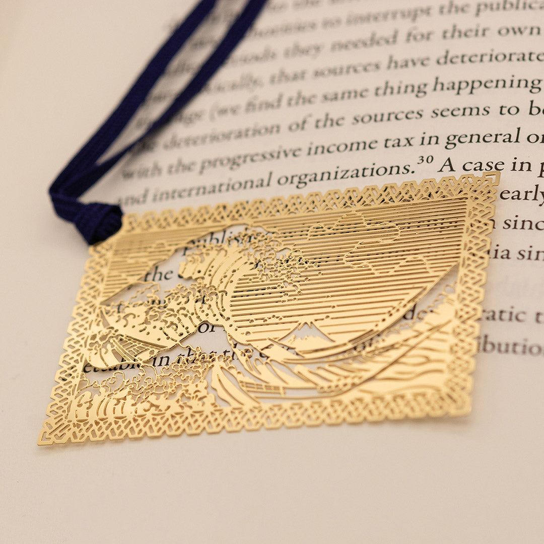 金のしおり「神奈川沖波裏」