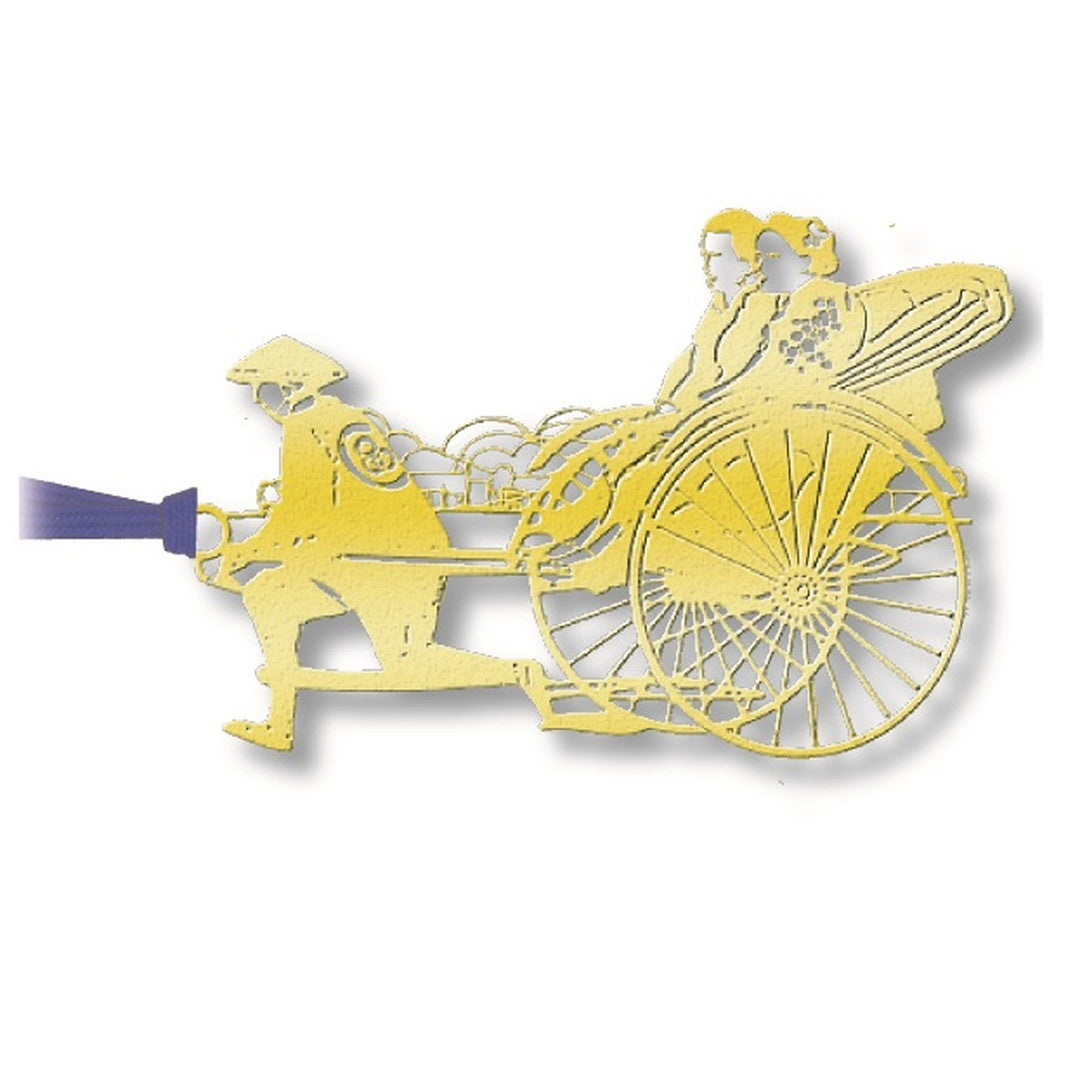 金のしおり「人力車」