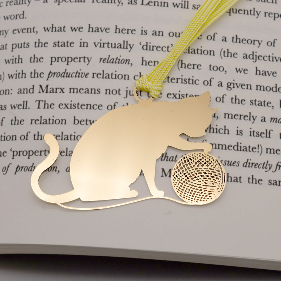 キャットブックマーク「猫と毛糸G」