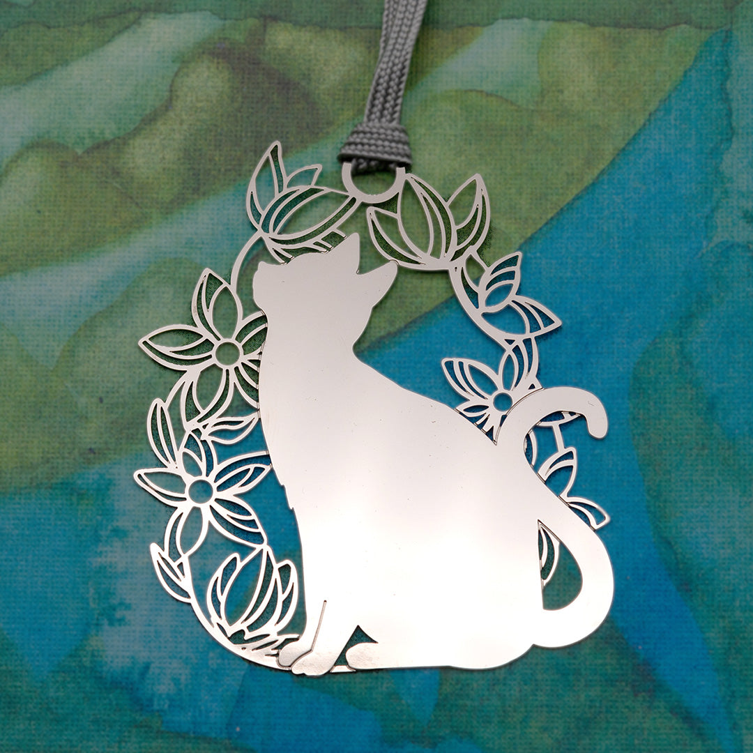 キャットブックマーク「猫と花S」