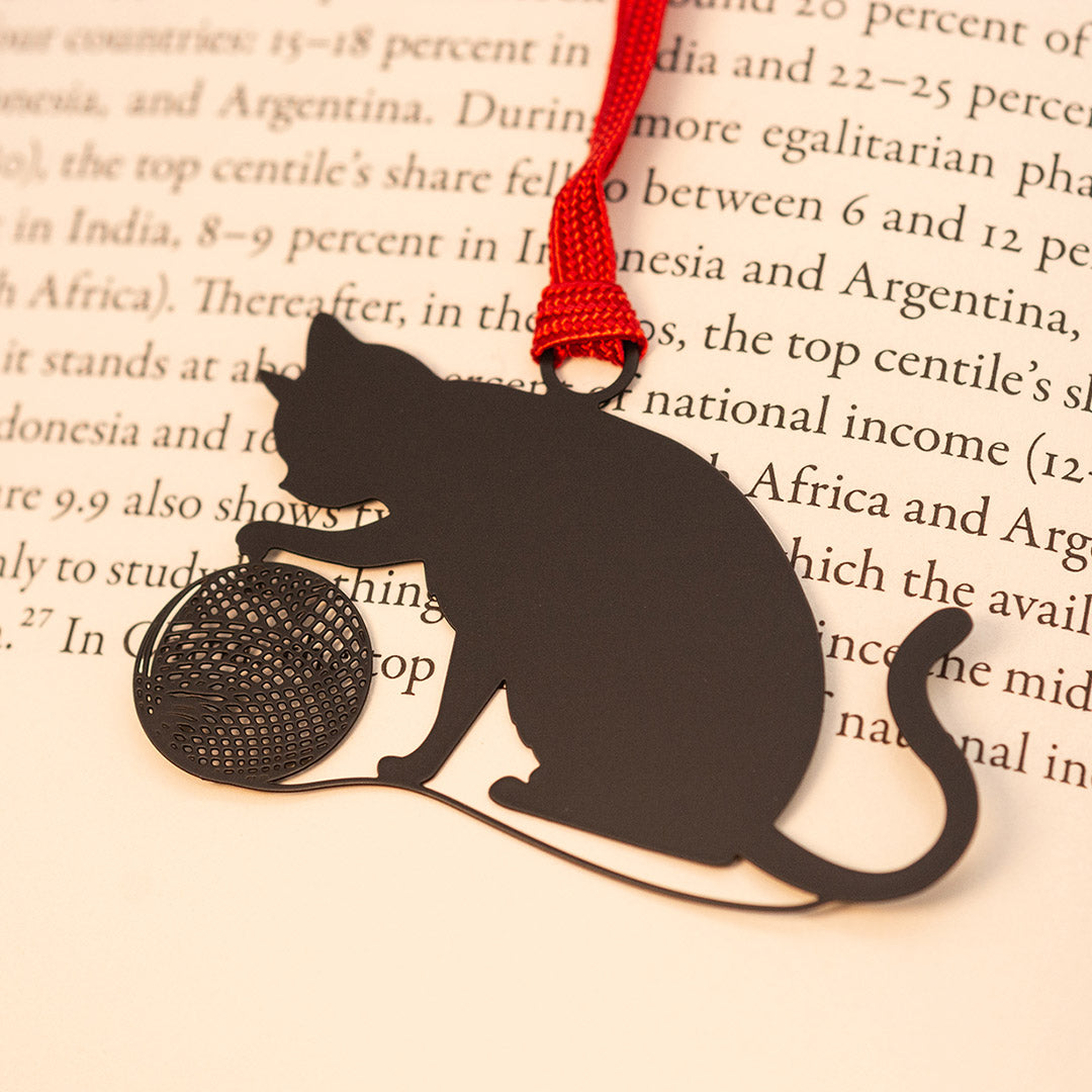 キャットブックマーク「猫と毛糸B」