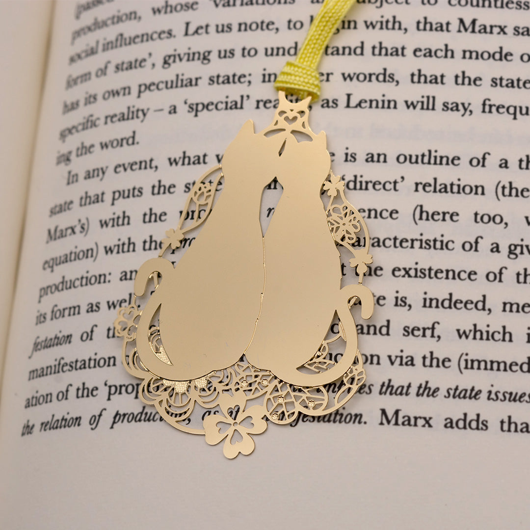 キャットブックマーク「猫とクローバーG」