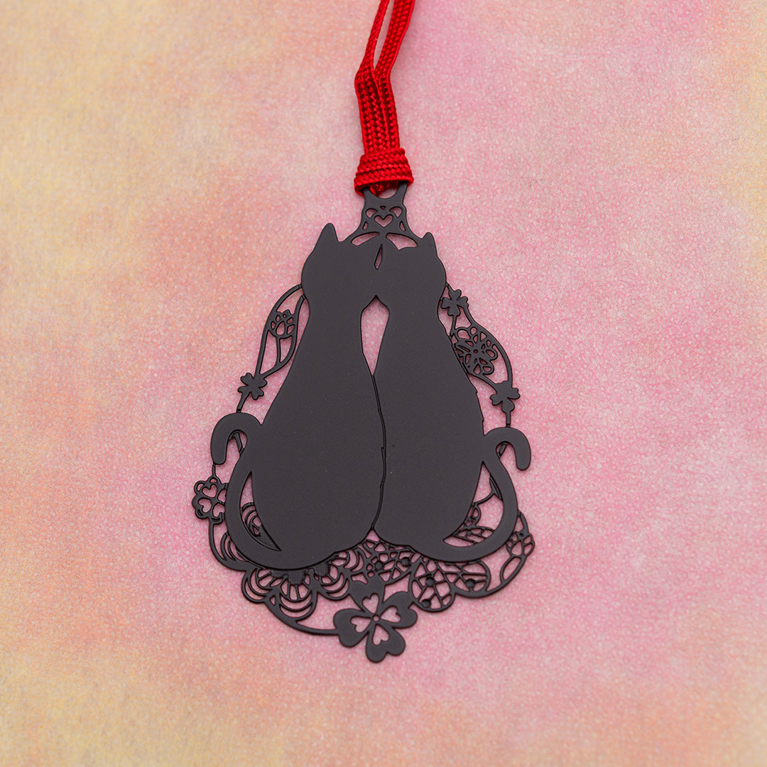 キャットブックマーク「猫とクローバーB」