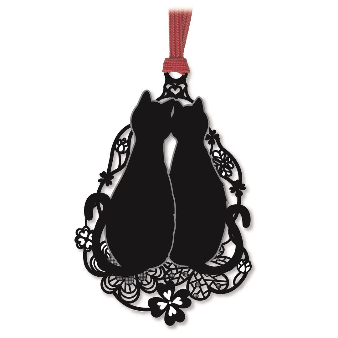 キャットブックマーク「猫とクローバーB」