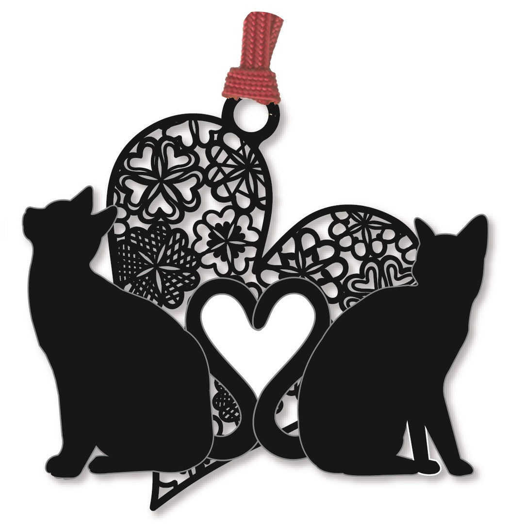 キャットブックマーク「猫とハートB」