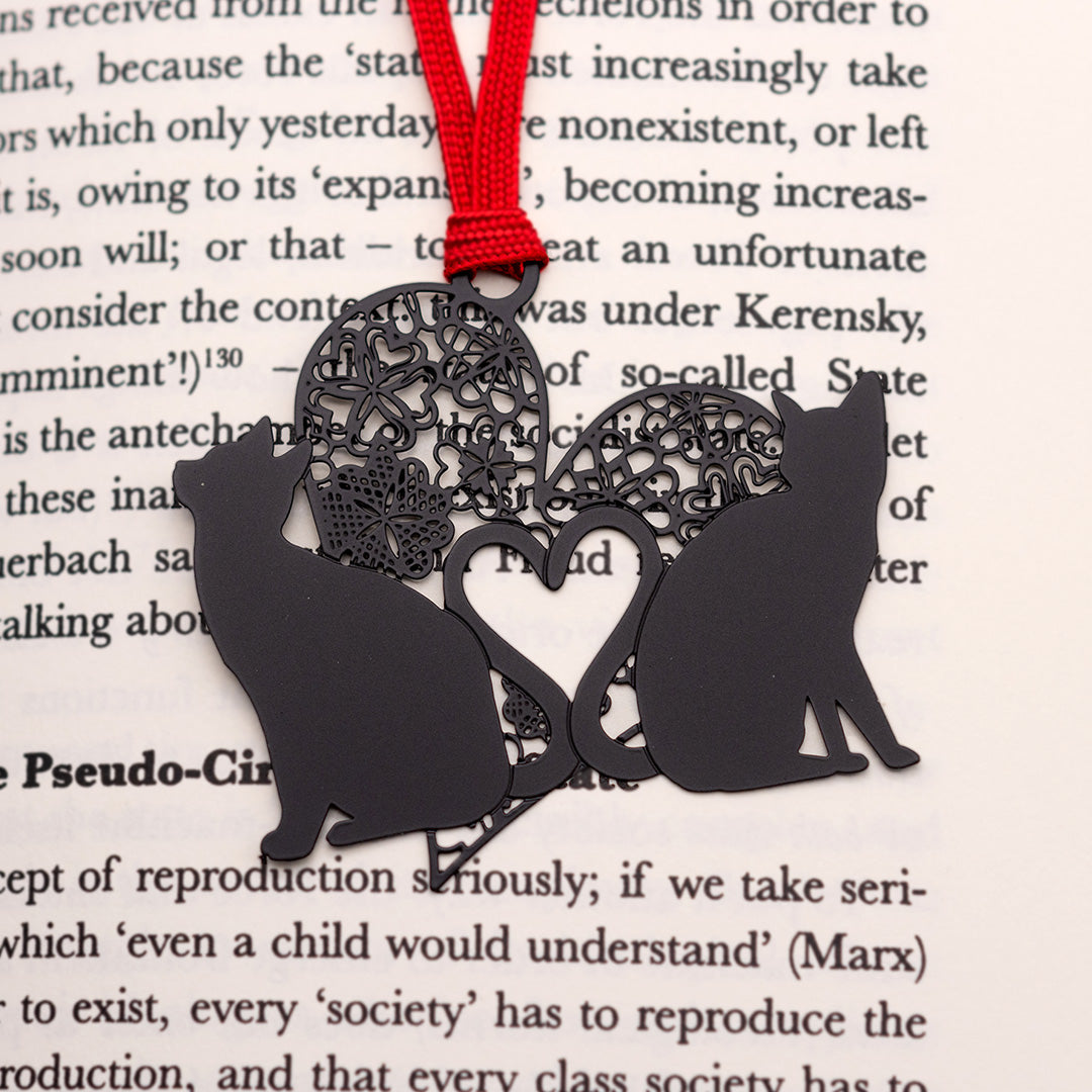 キャットブックマーク「猫とハートB」