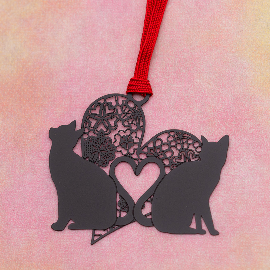 キャットブックマーク「猫とハートB」