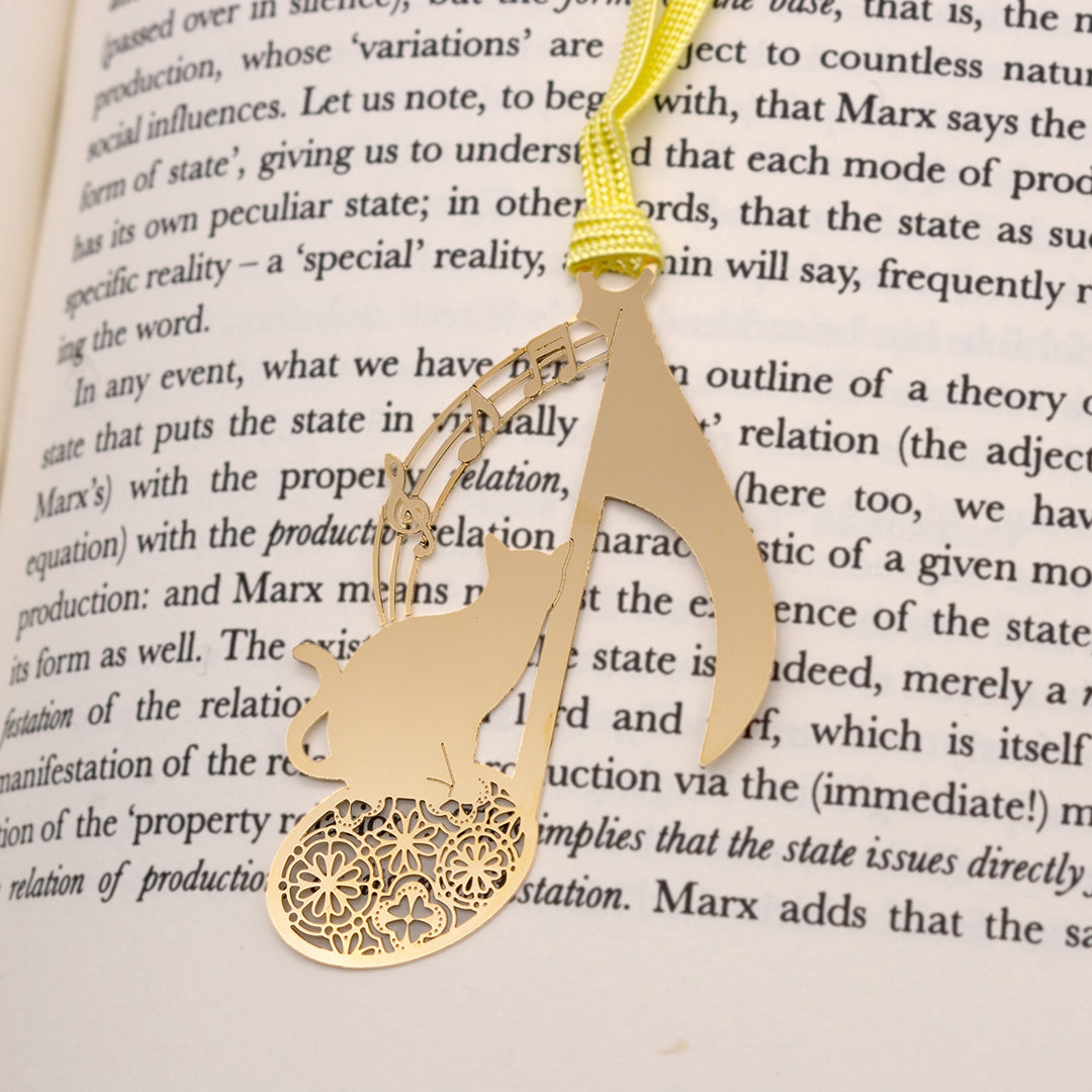 キャットブックマーク「猫と音符G」