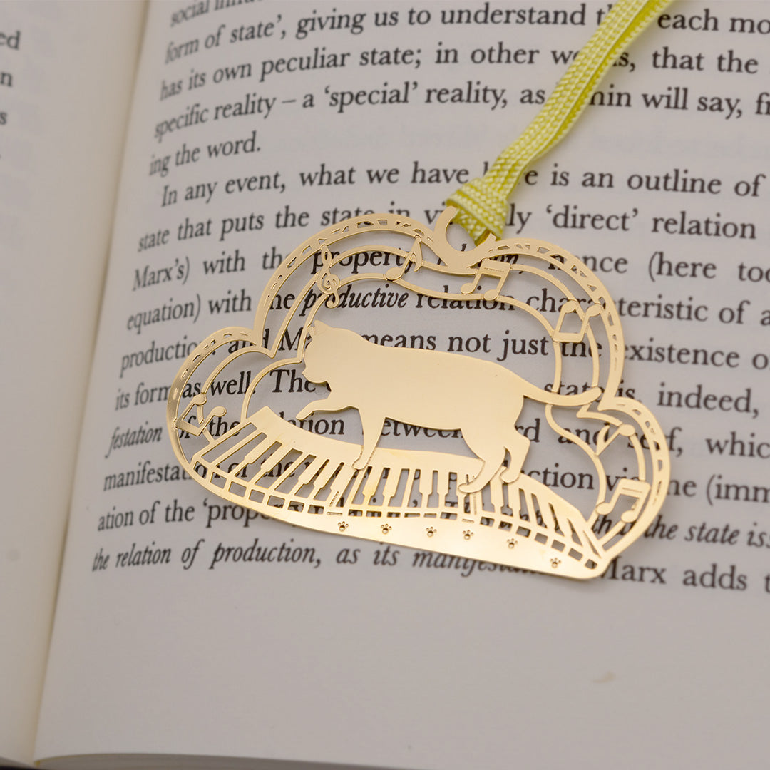 キャットブックマーク「猫と鍵盤G」