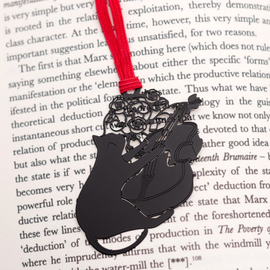 キャットブックマーク「猫とバイオリンB」