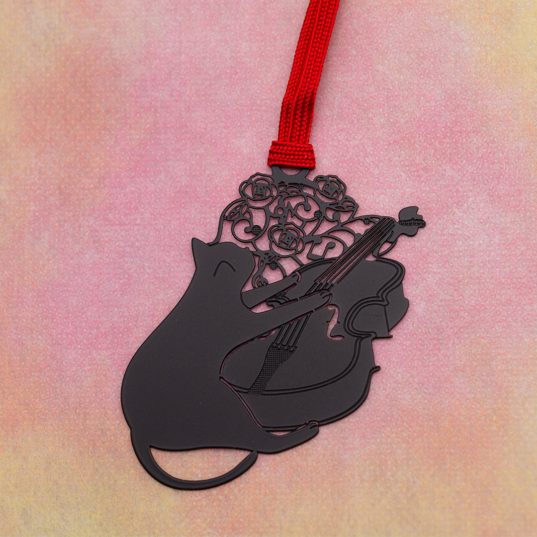 キャットブックマーク「猫とバイオリンB」