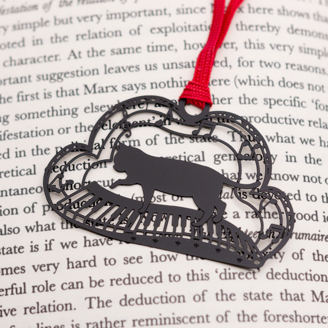 キャットブックマーク「猫と鍵盤B」