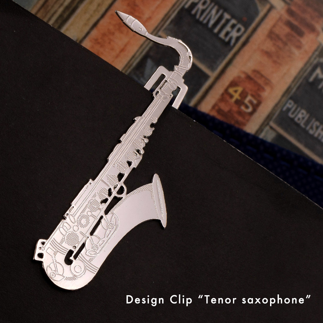 デザインクリップ「テナーサックス」