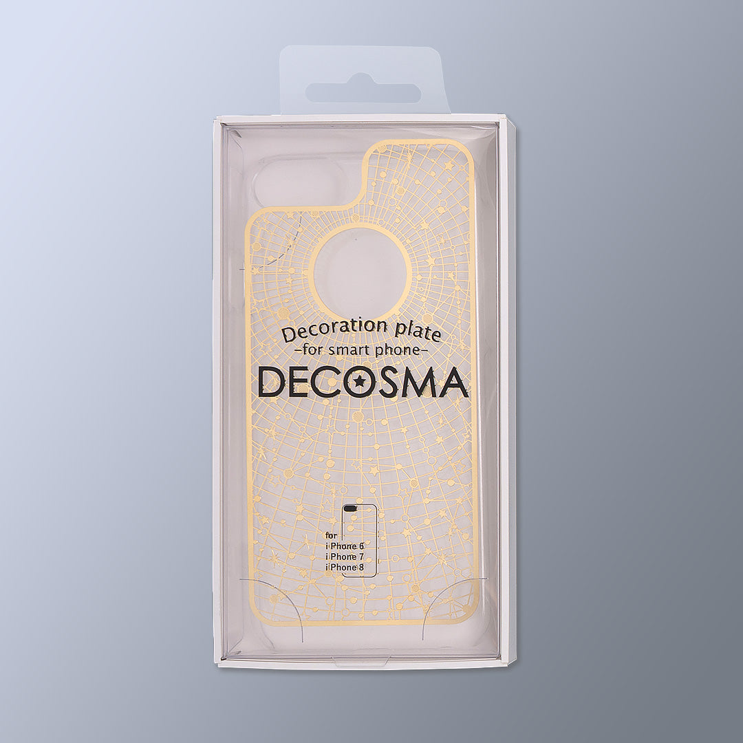 iPhone SE(第2世代)/8/7用クリアケース+プレート DECOSMA「スターリットナイト」