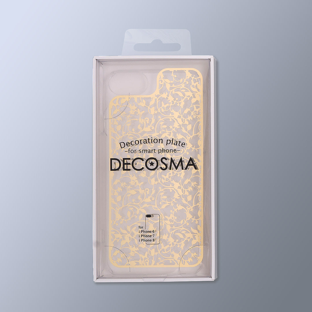 iPhone SE(第2世代)/8/7用クリアケース+プレート DECOSMA「アイヴィー」