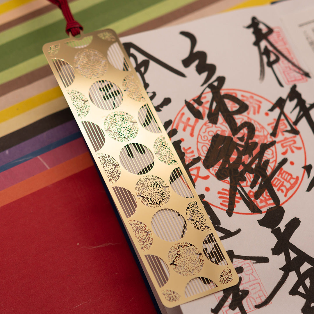 御朱印ブックマーク「八つ藤の丸文」