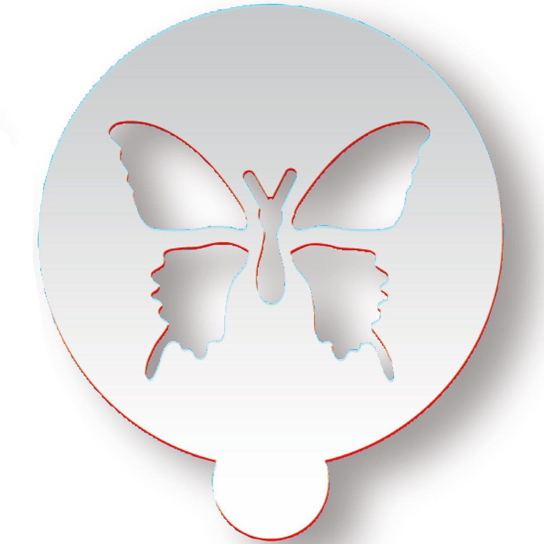 ラテアートステンシル「蝶」