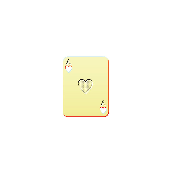 マスクアクセサリー「ハートのトランプG」