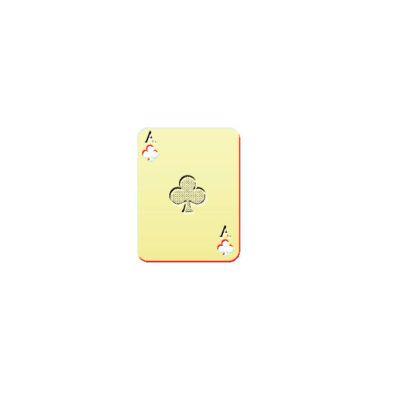 マスクアクセサリー「クラブのトランプG」