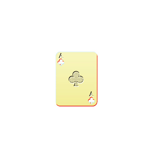 マスクアクセサリー「クラブのトランプG」