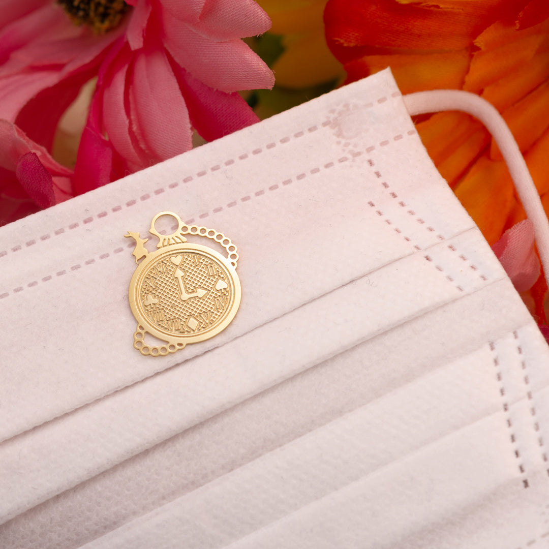 マスクアクセサリー「白うさぎG」