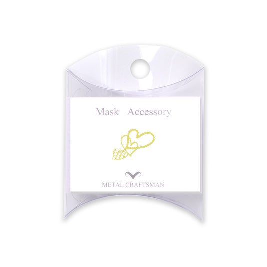 マスクアクセサリー「ハート三連G」