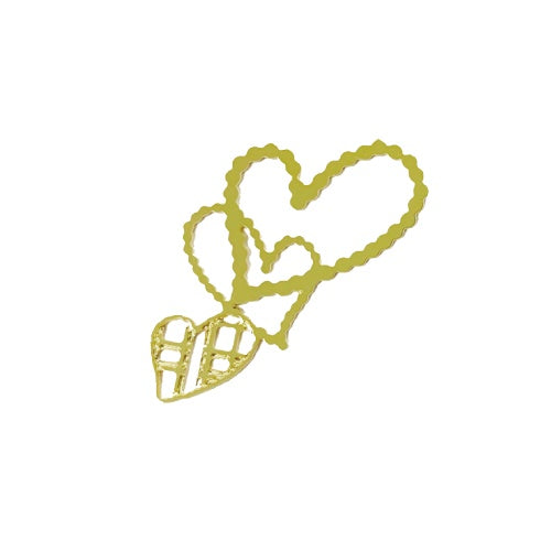 マスクアクセサリー「ハート三連G」