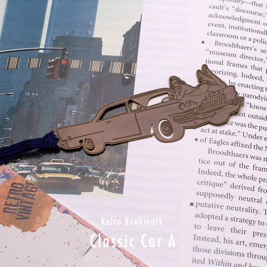 レトロブックマーク「クラシックカーA(B)」