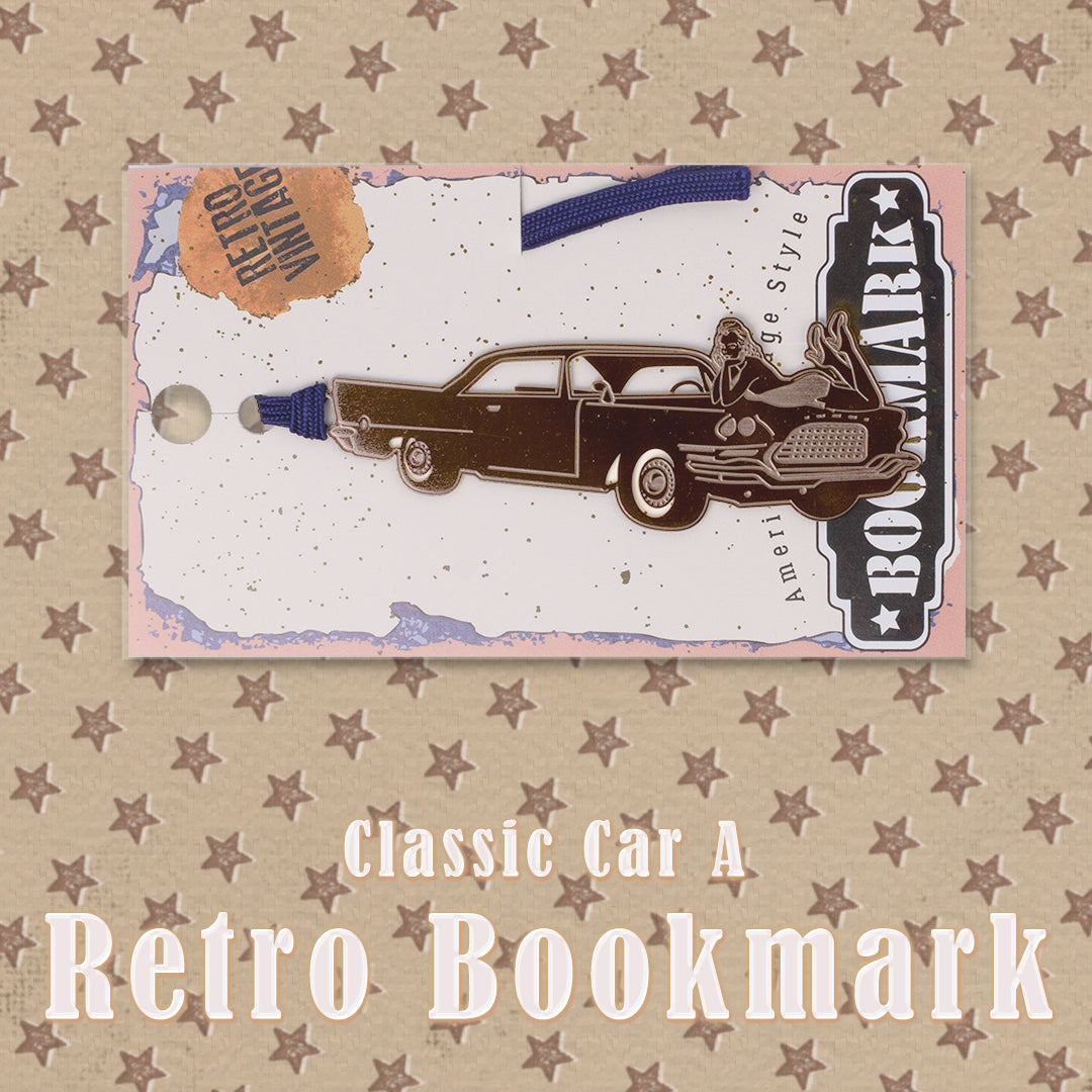 レトロブックマーク「クラシックカーA(B)」