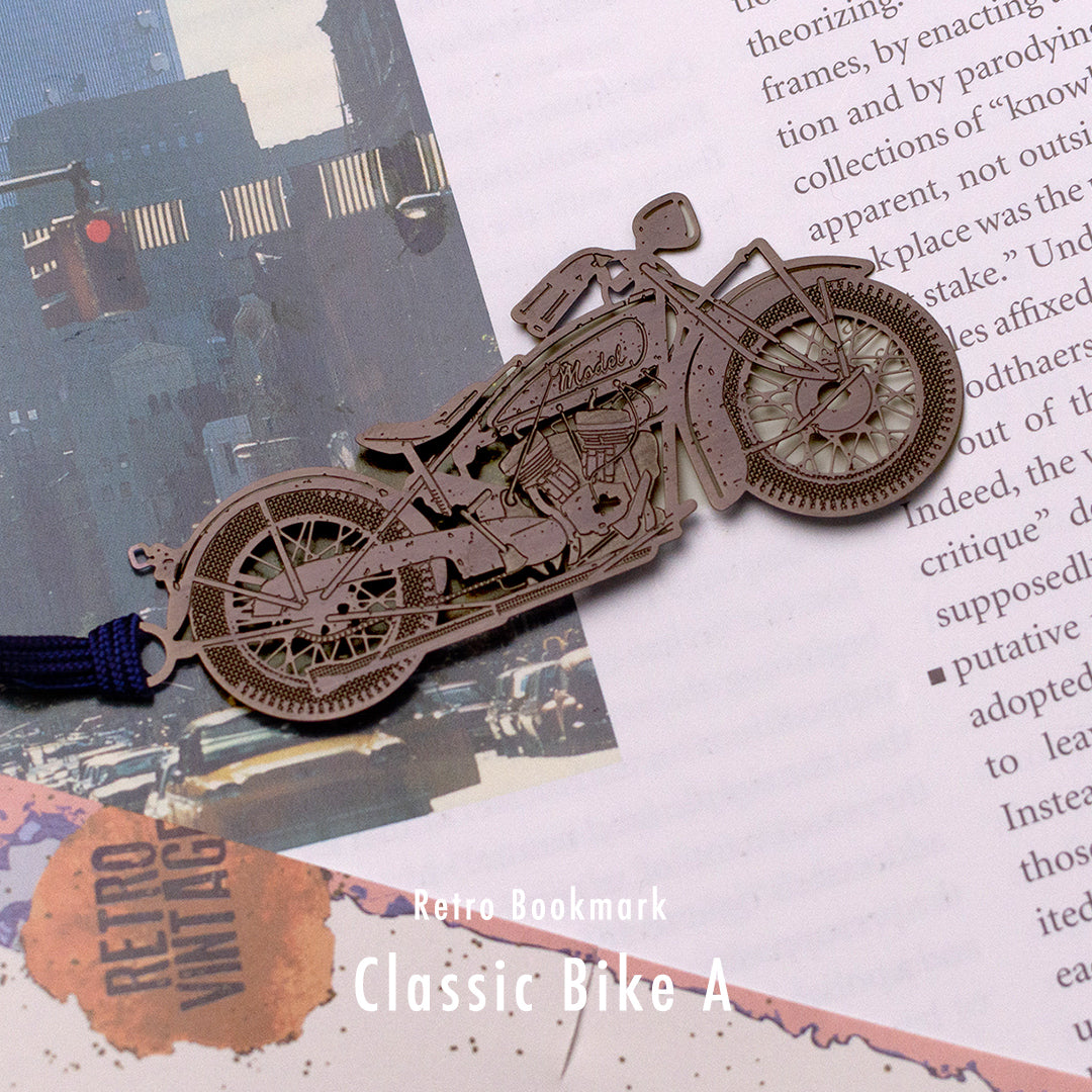 レトロブックマーク「クラシックバイクA(B)」
