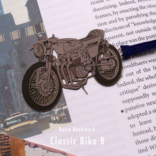 レトロブックマーク「クラシックバイクB(B)」