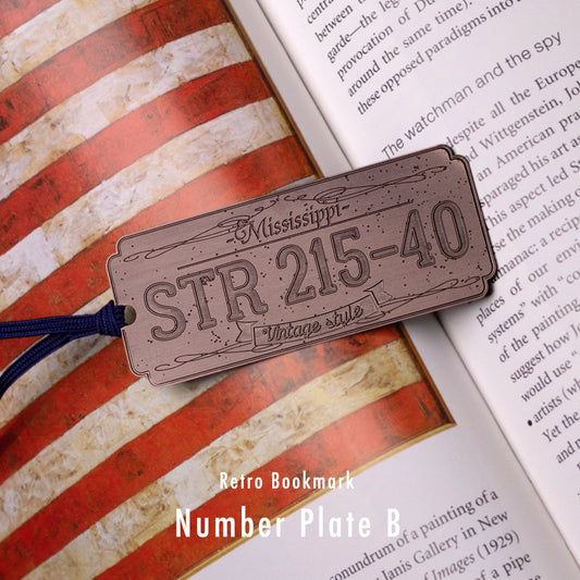レトロブックマーク「ナンバープレートB(B) 」