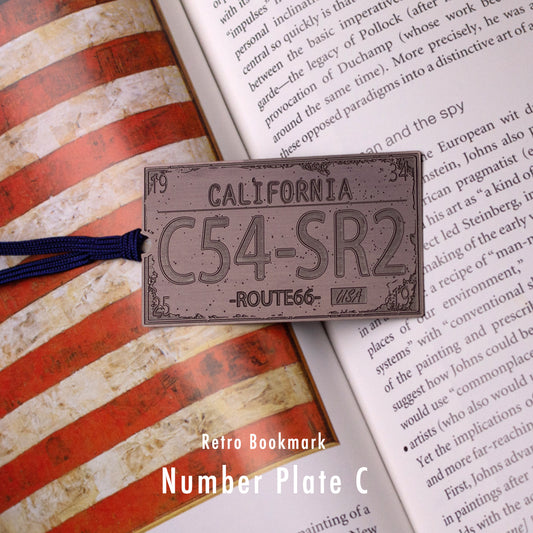 レトロブックマーク「ナンバープレートC(B) 」