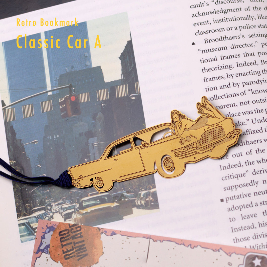 レトロブックマーク「クラシックカーA(G)」