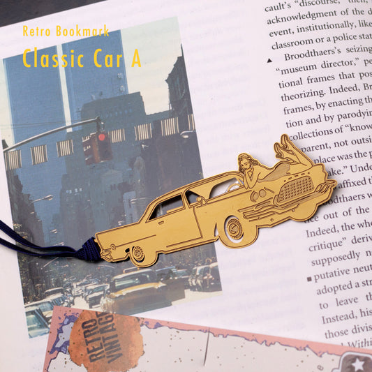 レトロブックマーク「クラシックカーA(G)」