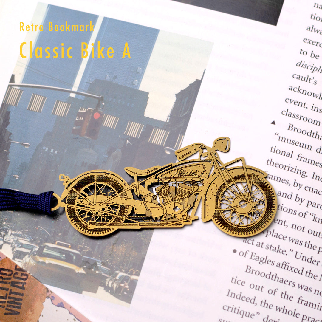 レトロブックマーク「クラシックバイクA(G)」