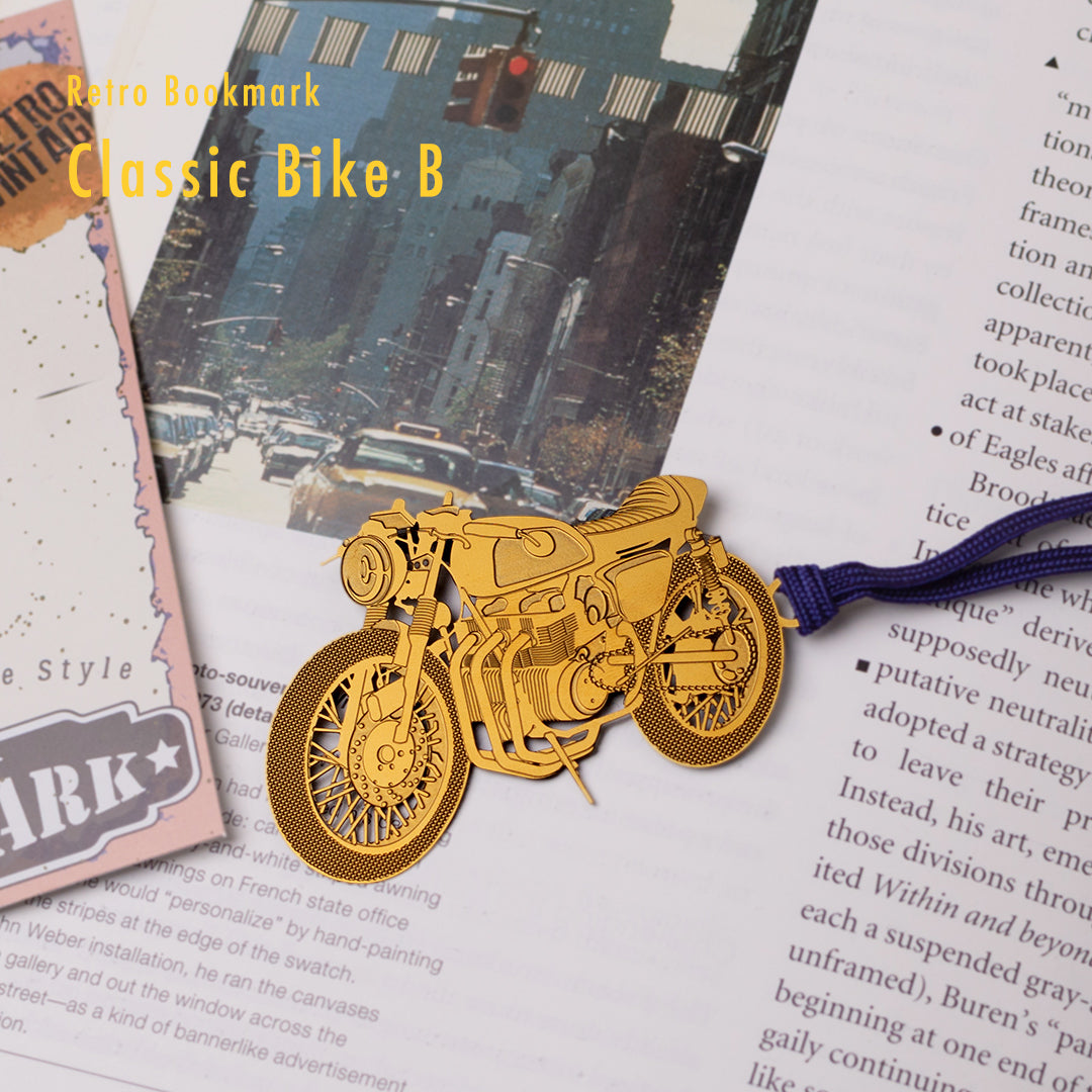 レトロブックマーク「クラシックバイクB(G)」
